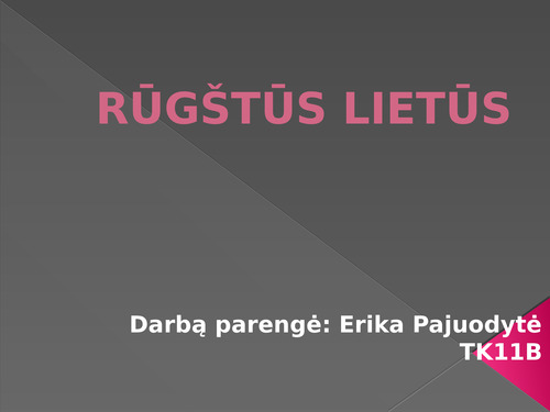 Rugstus Lietus